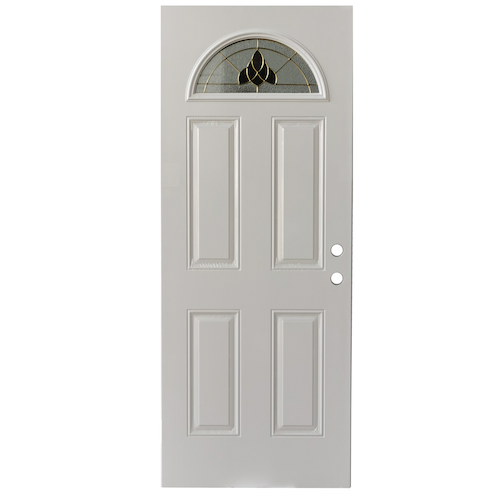 PU Steel Door with Half Arch